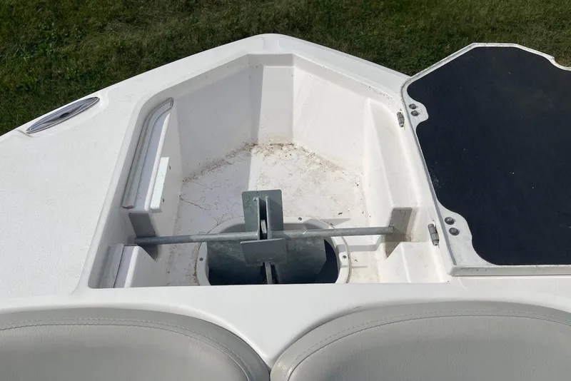 Slide: The Image of 2022 Sea Fox 228 Commander anchor storage compartment on deck. - 17