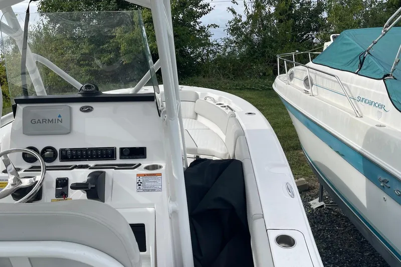 Slide: The Image of 2022 Sea Fox 228 Commander boat interior with Garmin navigation system. - 69