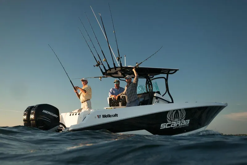 Slide: The Image of Manufacturer Provided Image: 2017 Wellcraft 262 Scarab Offshore boat with anglers fishing. - 5