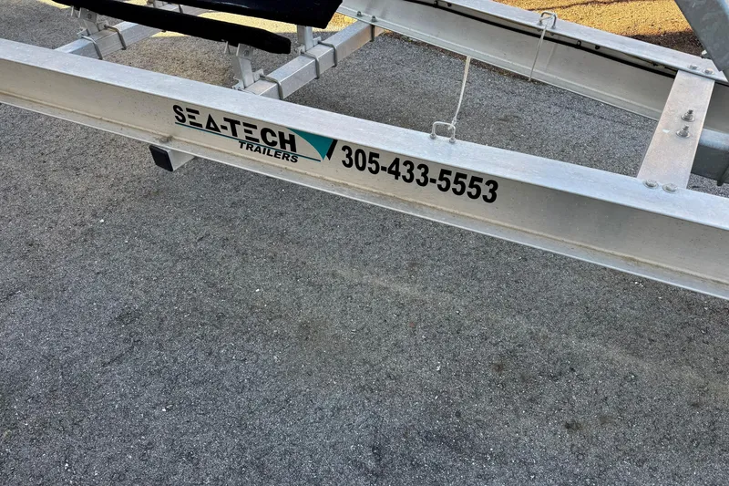 Slide: The Image of Boat trailer with Sea-Tech branding and contact number, suitable for 2019 Blackfin 272 CC. - 48