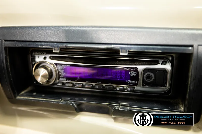 Slide: The Image of Kenwood stereo system in 1999 Four Winns 180 Horizon boat dashboard. - 26