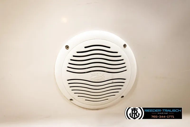 Slide: The Image of White marine speaker on 1999 Four Winns 180 Horizon boat interior. - 32