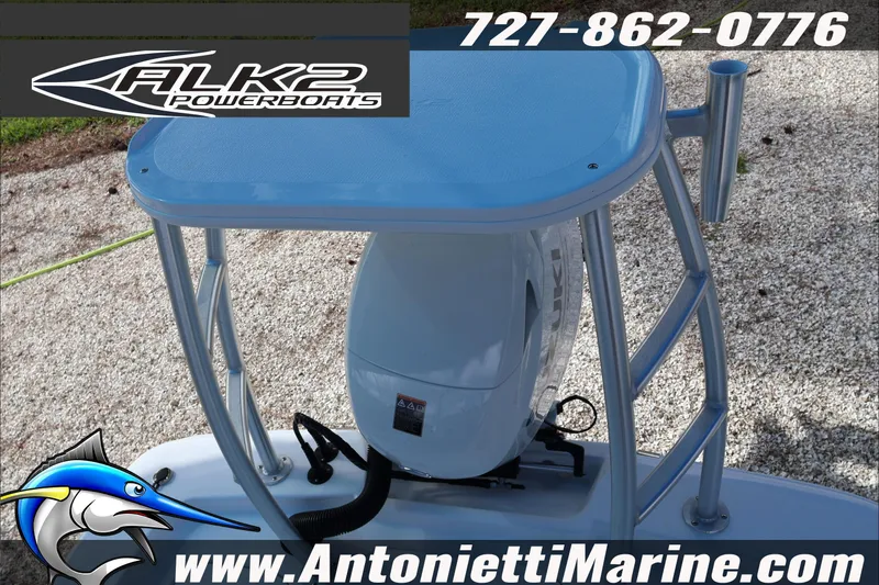 Slide: The Image of ALK2 Powerboats 17HS 2026 model display with contact information and website. - 22