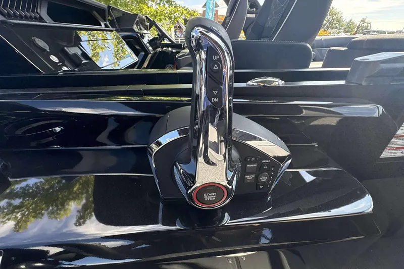 Slide: The Image of Control panel of 2026 Viaggio D26U boat with start-stop button and lever. - 13