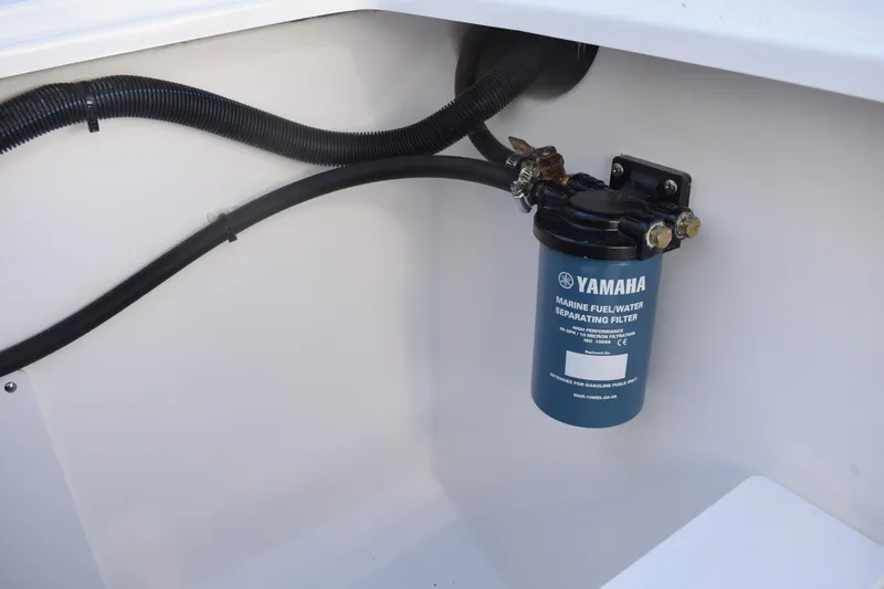 Slide: The Image of Yamaha marine fuel filter in 2025 NauticStar 332 Offshore boat. - 28