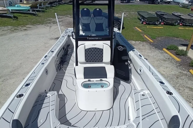 Slide: The Image of 2023 Tidewater 2700 Carolina Bay boat with sleek interior design and seating. - 19
