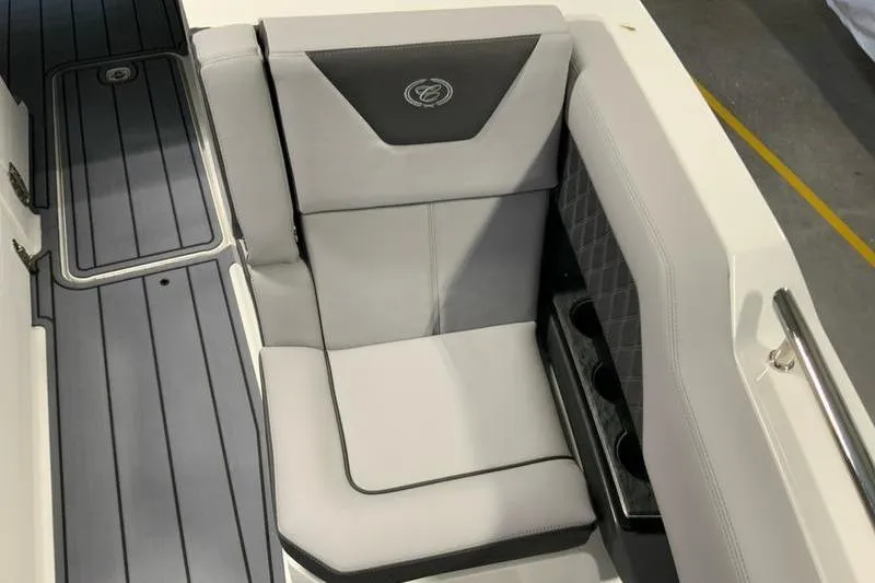 Slide: The Image of Interior view of 2026 Cobalt R31 boat, featuring sleek, modern design elements. - 20