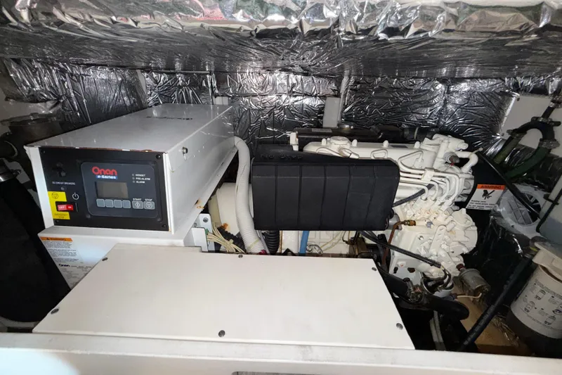 Slide: The Image of Engine room of 2006 Tiara Yachts 3900 Convertible with Onan generator. - 50