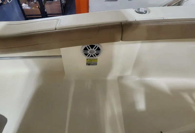Slide: The Image of Interior of 2023 Scout 215 XSF with speaker. - 35