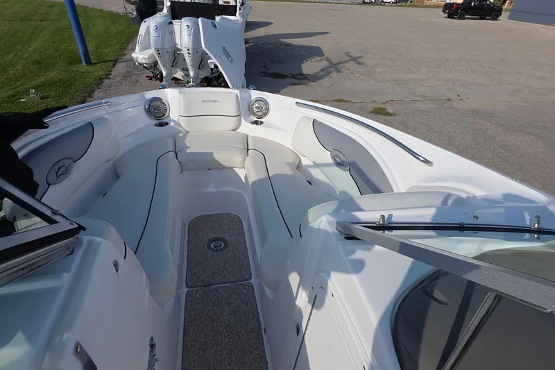 Slide: The Image of 2013 Rinker 276 Captiva Bowrider interior with spacious seating and modern design. - 21