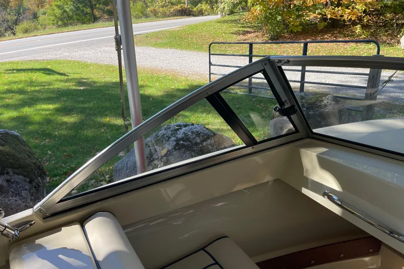 Slide: The Image of 2020 Rossiter 20 Coastal Cruiser interior with scenic outdoor view. - 12
