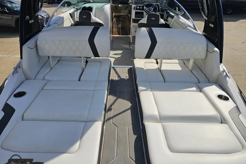 Slide: The Image of 2018 Regal 2500 Bowrider interior with luxurious white seating and modern design. - 42