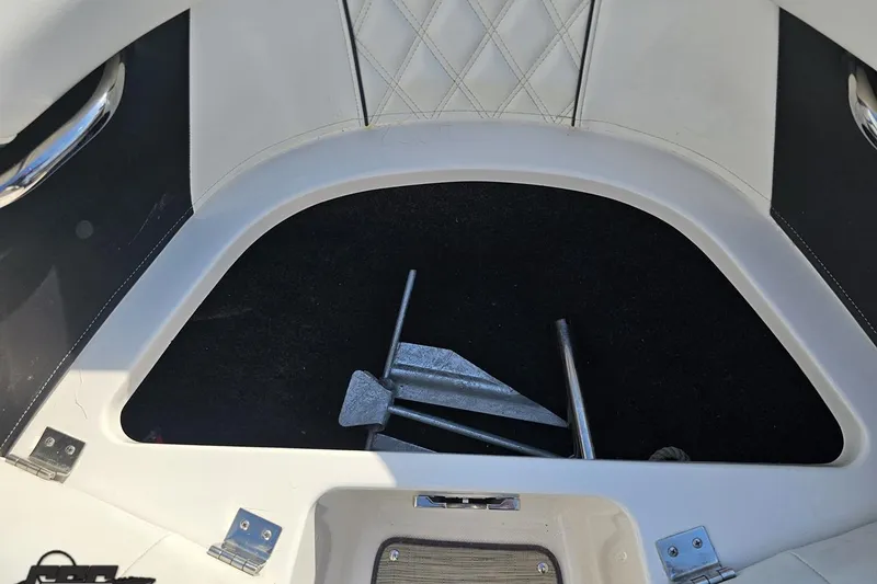 Slide: The Image of Anchor storage compartment in 2018 Regal 2500 Bowrider boat. - 85
