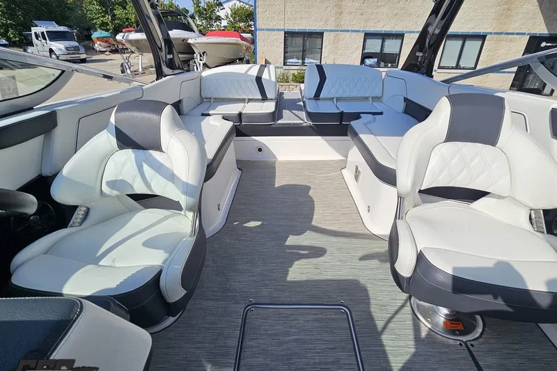 Slide: The Image of 2018 Regal 2500 Bowrider interior with luxurious seating and modern design. - 89