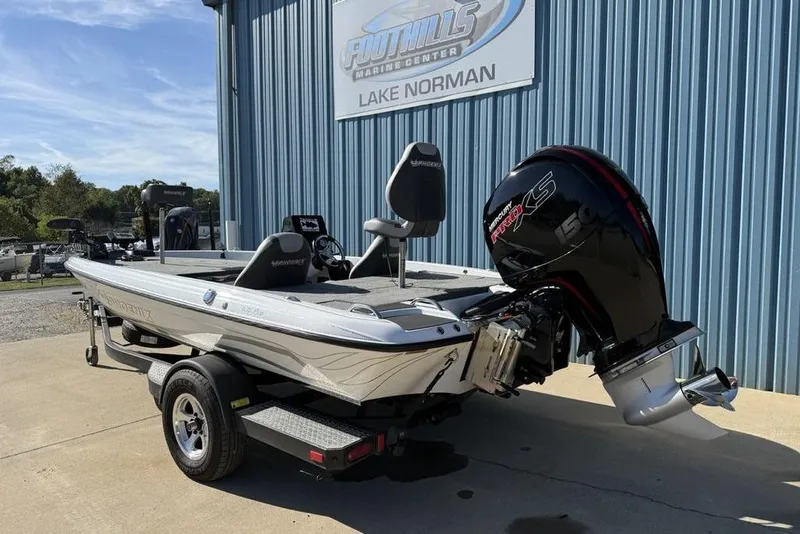 Slide: The Image of 2019 Phoenix 618 Pro boat with Mercury engine at Lake Norman dealership. - 13