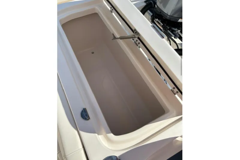 Slide: The Image of 2022 Grady-White Fisherman 257 with Yamaha outboard motor at dock. - 18