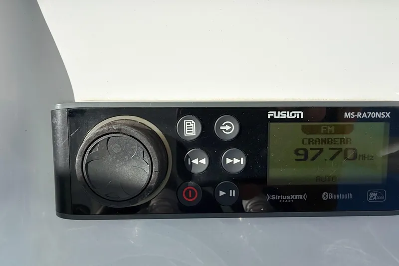 Slide: The Image of Fusion MS-RA70NSX stereo system on 2020 Sea Pro 228 Center Console boat. - 19