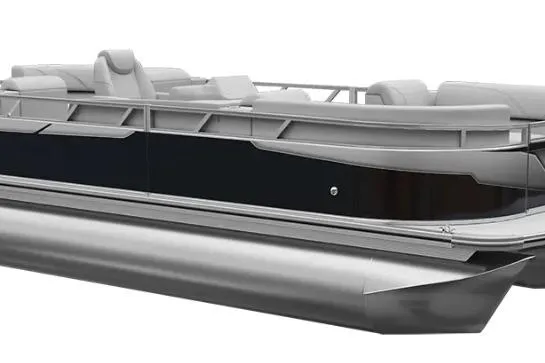 The Image of 2026 Avalon Ventue 85 RF pontoon boat, sleek design with comfortable seating. - 1