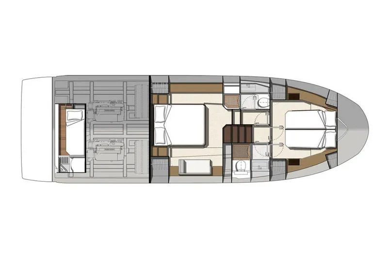 Slide: The Image of Manufacturer Provided Image: Top view of 2025 Prestige 460 S yacht layout, showcasing sleek design and spacious deck. - 26