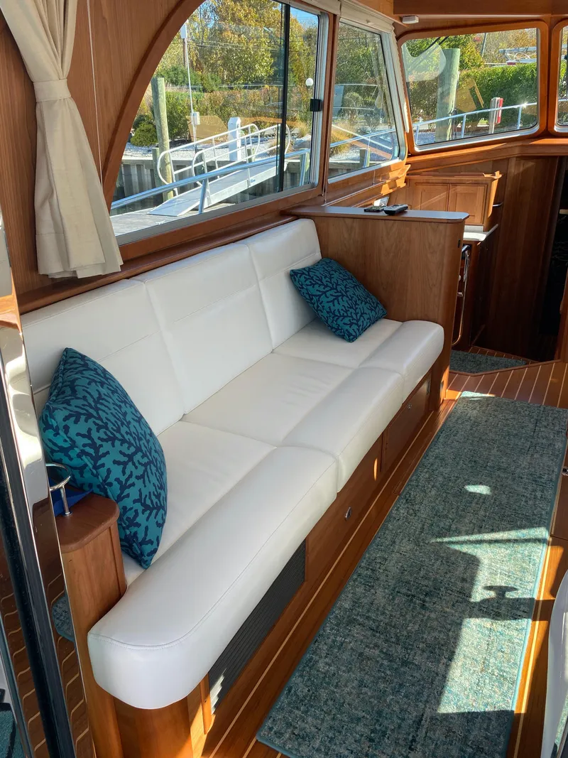 Slide: The Image of 2019 Sabre 45 Salon Express bow with anchor and chain mechanism. - 14