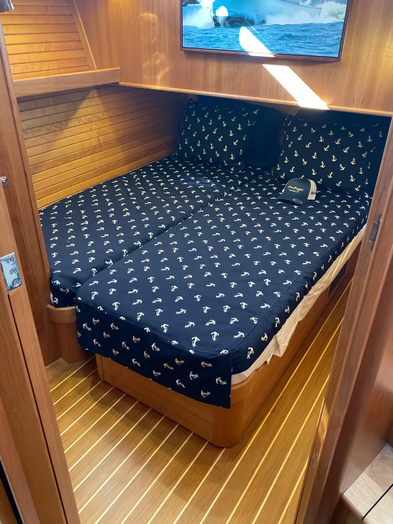 Slide: The Image of Electrical control panel on a 2019 Sabre 45 Salon Express yacht. - 41