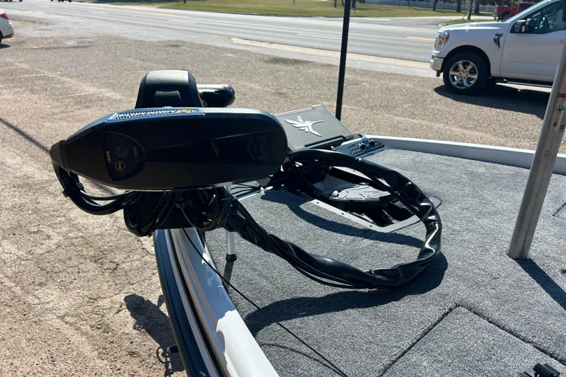 Slide: The Image of 2026 Phoenix 721 ZXL boat with advanced trolling motor on deck. - 9