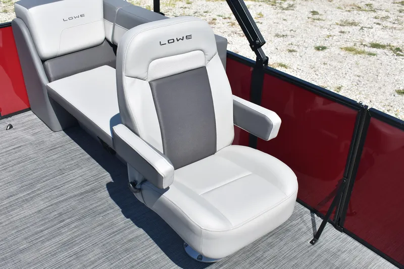 Slide: The Image of Lowe LS 210 WT 2025 boat interior with comfortable seating and modern design. - 10