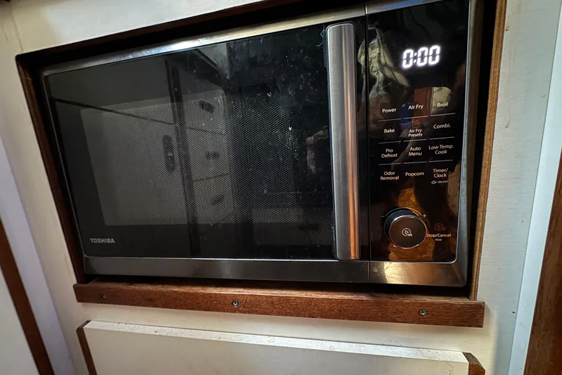 Slide: The Image of Toshiba microwave in 1985 Carver 3607 Aft Cabin Motor Yacht kitchen. - 56