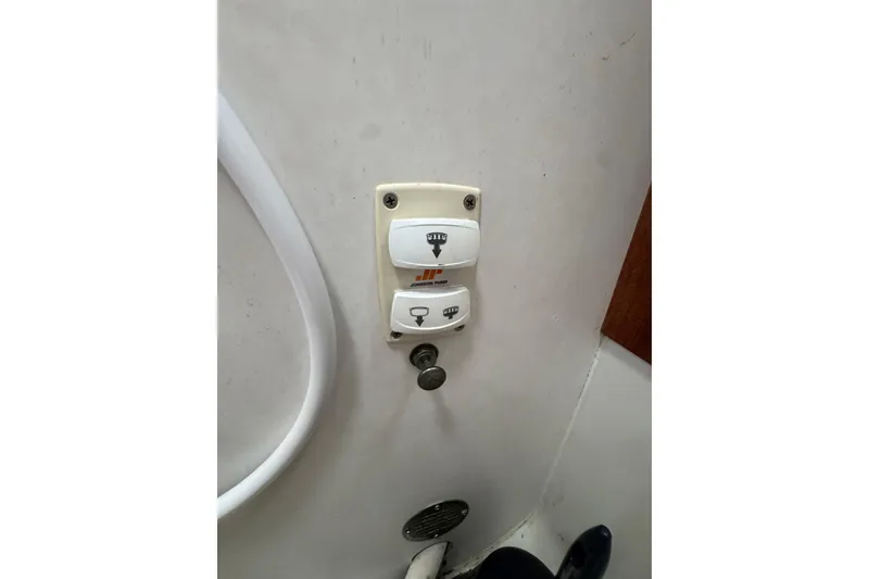 Slide: The Image of Control panel on 1985 Carver 3607 Aft Cabin Motor Yacht interior wall. - 62