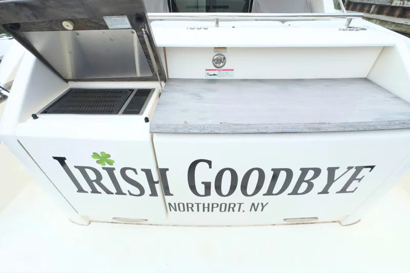 Slide: The Image of 2018 Tiara Yachts C44 Coupe with "Irish Goodbye" name, Northport, NY. - 11