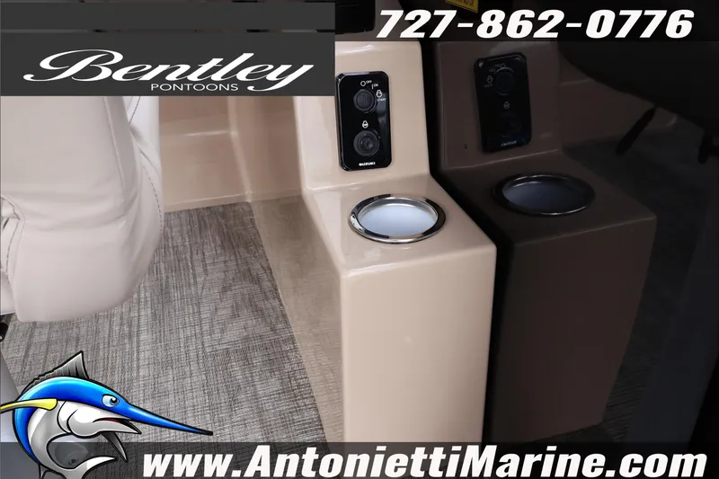 Slide: The Image of 2026 Bentley Pontoons Fish 243 Swingback with Suzuki engine at Antonietti Marine. - 30