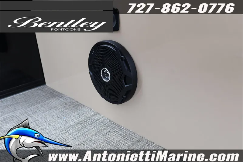 Slide: The Image of 2026 Bentley Pontoons Fish 243 Swingback, Coastal Series, displayed at Antonietti Marine. - 37