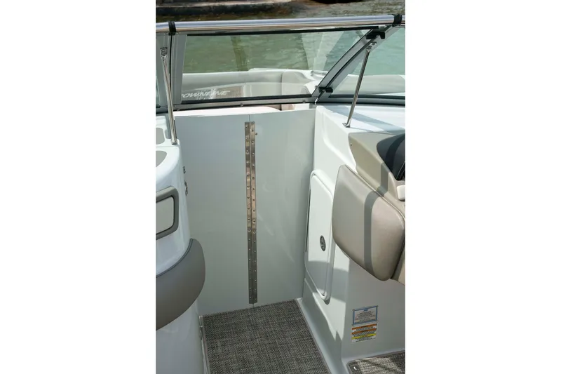 Slide: The Image of 2026 Crownline Eclipse E275 boat interior with sleek design and modern features. - 16