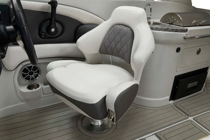 Slide: The Image of Luxury seating in 2026 Crownline Eclipse E275 boat interior, featuring modern design and comfort. - 3