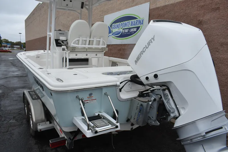 Slide: The Image of 2025 Sea Pro 250 Bay boat with Mercury engine at Grand Pointe Marina. - 7