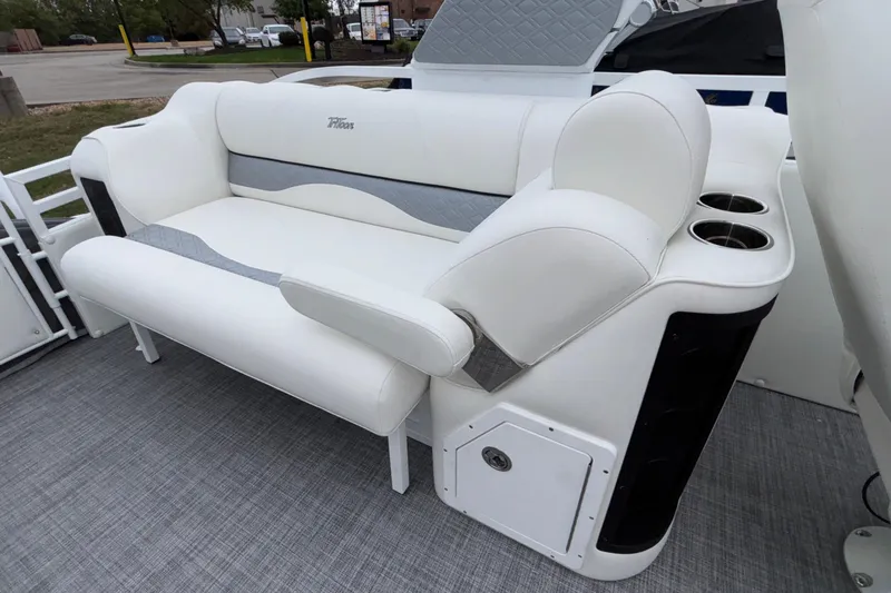 Slide: The Image of Luxurious seating on 2026 JC NEPTOON 27TT SPORT boat with cup holders. - 19