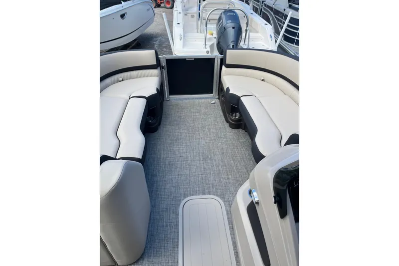 Slide: The Image of 2026 Avalon 25 LSZ Quad Lounger interior with spacious seating and modern design. - 5