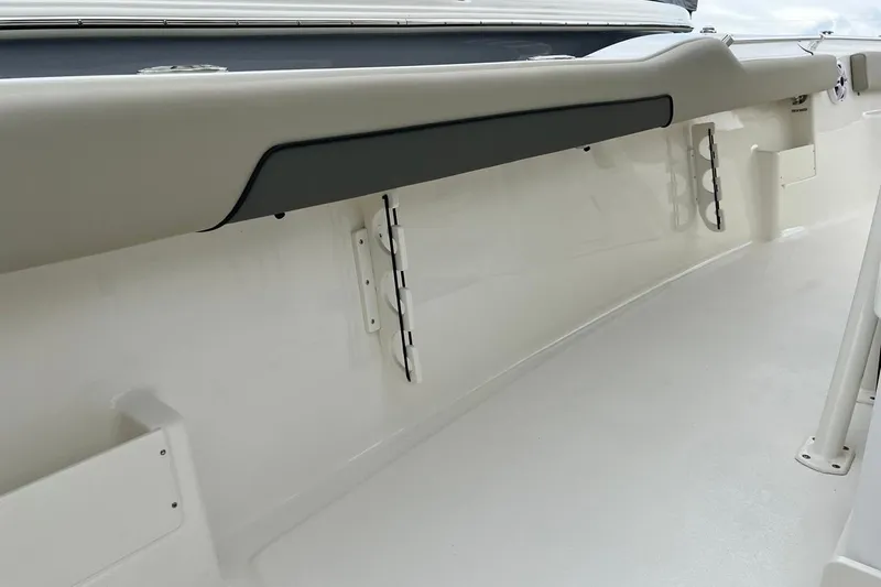 Slide: The Image of 2026 Key West 239 FS boat interior, featuring sleek design and modern fittings. - 39