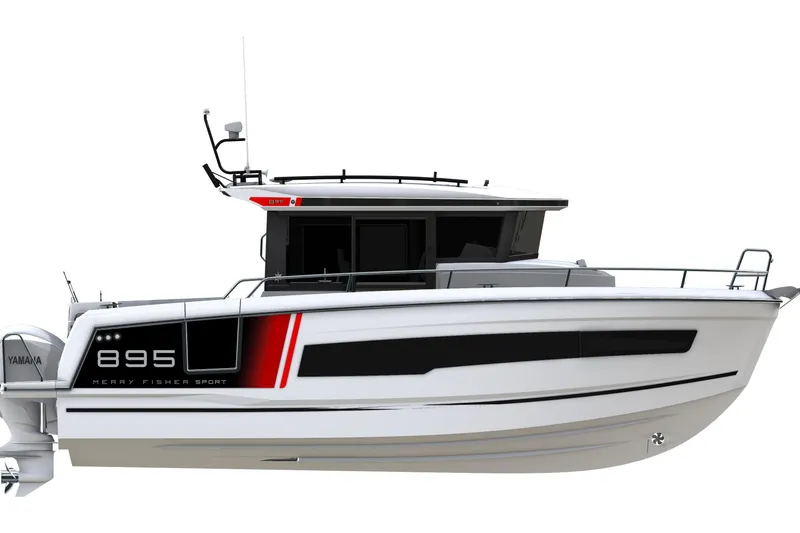 Slide: The Image of 2026 Jeanneau NC 895 Sport Series 2 boat, sleek design, side view, Yamaha engine. - 24