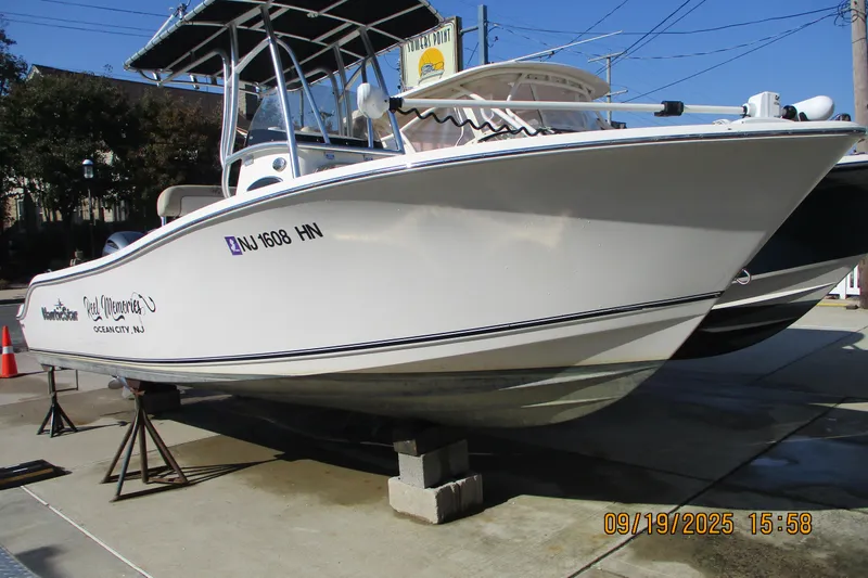 Slide: The Image of 2018 NauticStar 22 XS Offshore boat on display in Ocean City, NJ. - 0
