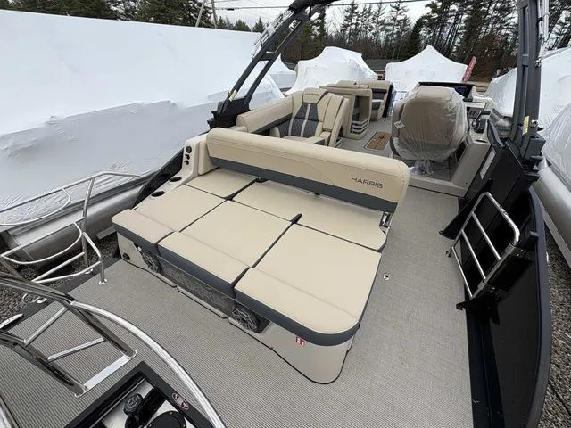 Slide: The Image of 2026 Harris Grand Mariner 230 pontoon boat with luxurious interior. - 15