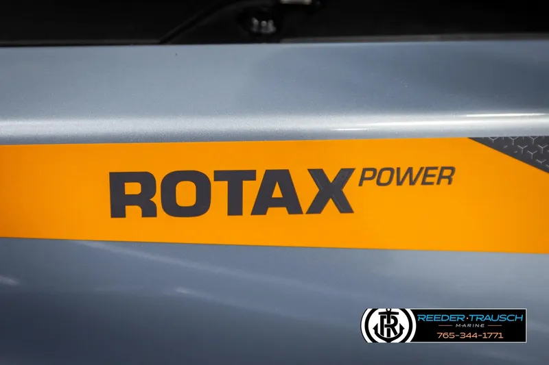Slide: The Image of 2024 Sea Doo 170 Wake GTI with Rotax Power branding, Reeder-Trausch Marine logo visible. - 27