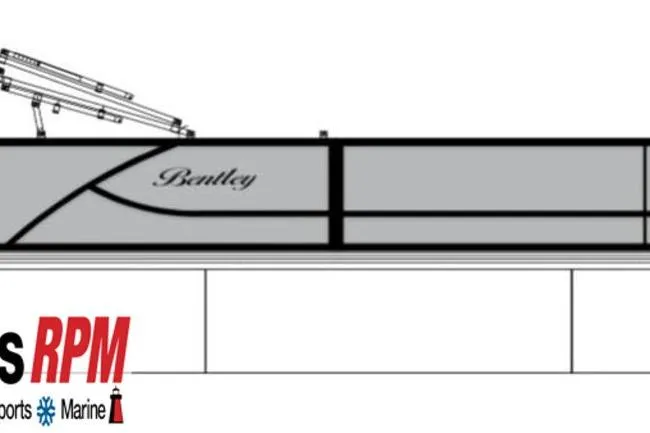 Slide: The Image of 2026 Bentley Pontoons 160 Cruise LE side view illustration. - 3