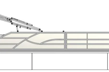 The Image of 2026 Bentley Pontoons 240 Swingback, sleek design, side view illustration. - 1