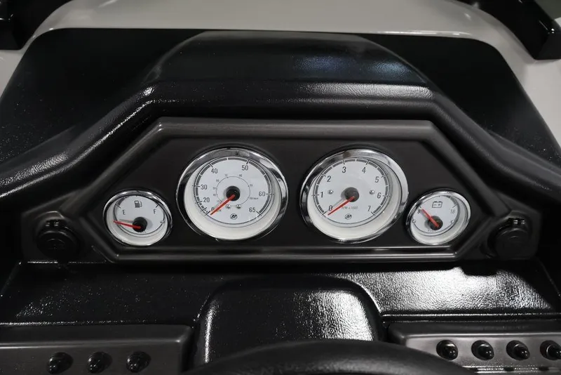 Slide: The Image of Dashboard of 2026 Bentley Pontoons 240 Swingback with gauges and controls. - 34
