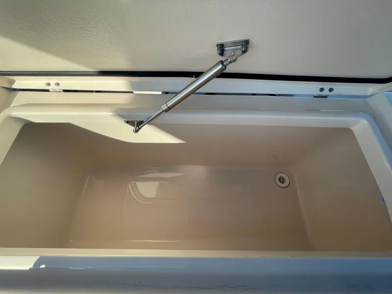Slide: The Image of Open storage compartment on 2017 Grady-White 307 Freedom boat. - 45