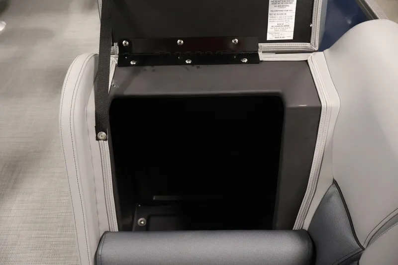 Slide: The Image of Interior storage compartment of 2026 Bentley Pontoons 240 Navigator boat. - 12