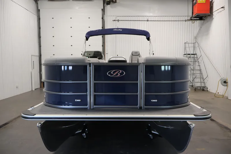 Slide: The Image of 2026 Bentley Pontoons 240 Navigator side view illustration. - 36