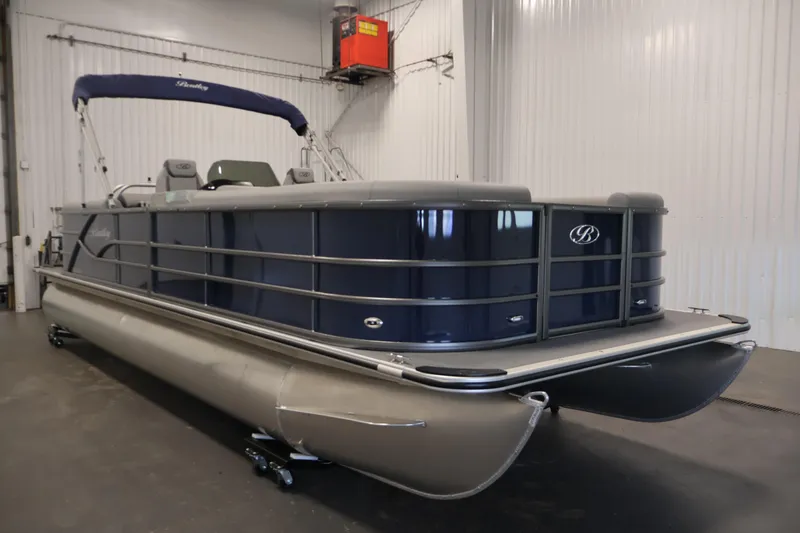 Slide: The Image of Floor plan of 2026 Bentley Pontoons 240 Navigator, showcasing seating and helm layout. - 37