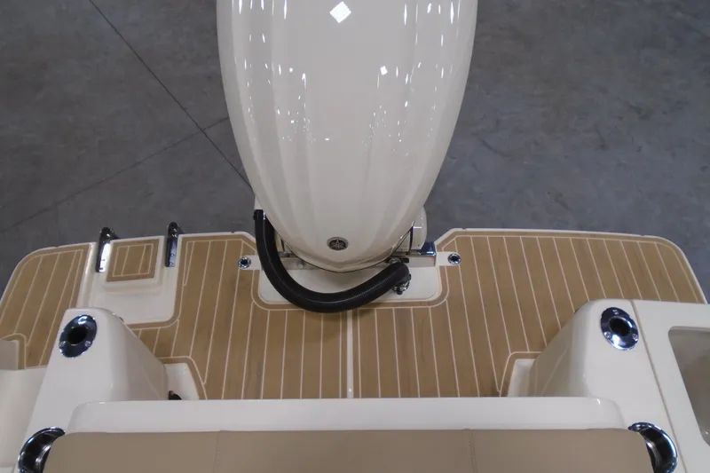 Slide: The Image of 2026 Scout 240 XSF boat deck with sleek design and modern features. - 32